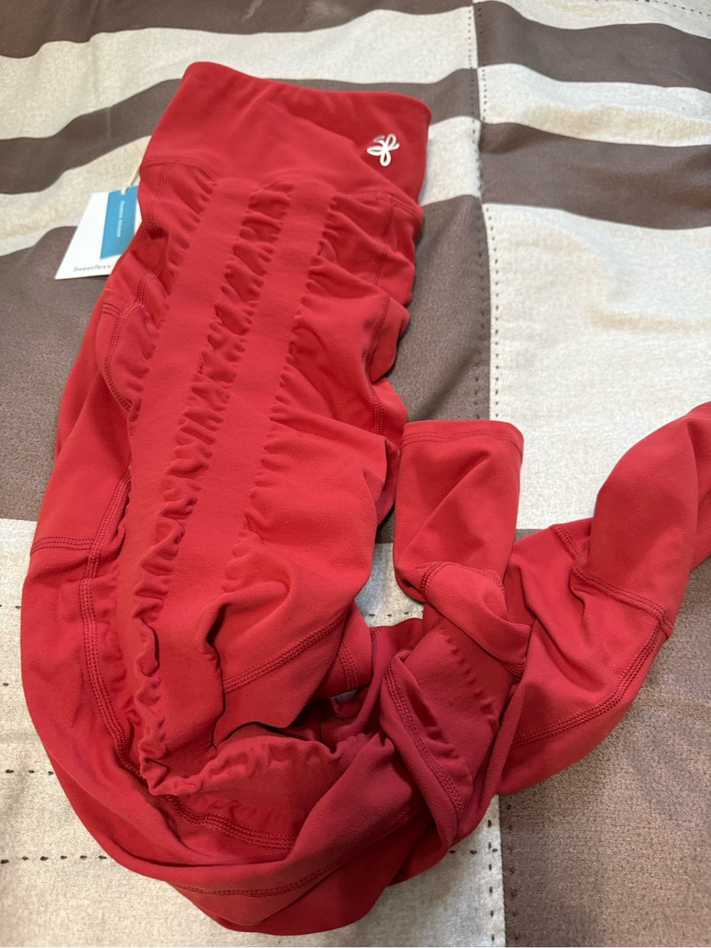 Adult ORange/Red Active Leggings nwt  sz 10